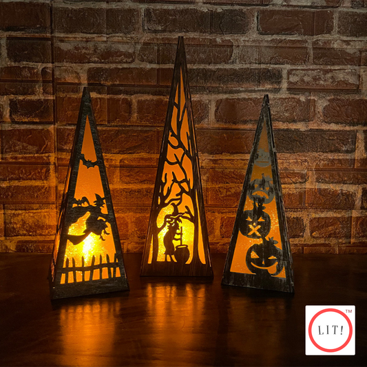 (Pack of 2) Halloween Wizard Castle LED Light
