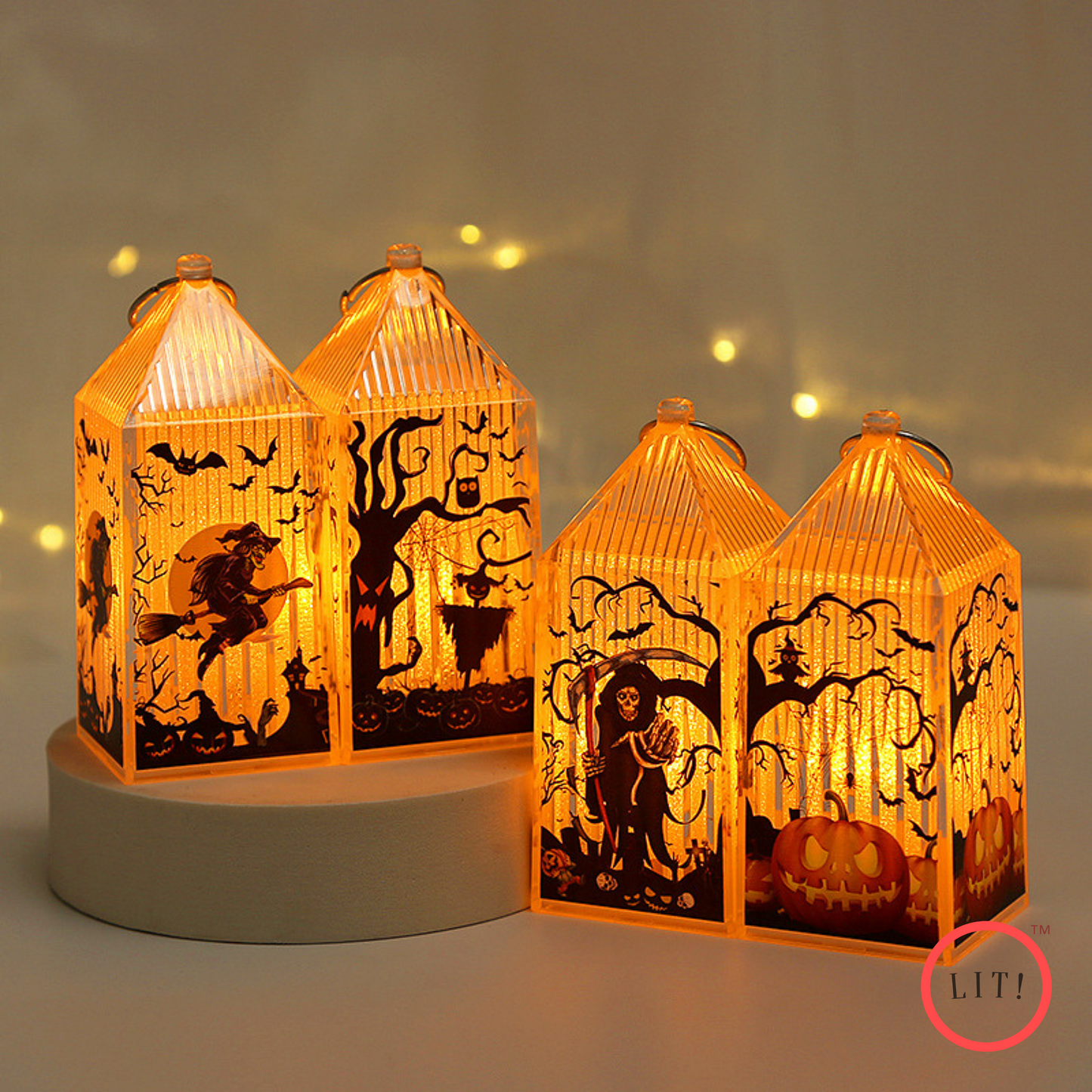 (Pack of 2) Hot Selling Halloween Portable LED Lantern Light