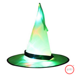 (Pack of 2) New Halloween Glowing LED Lights Witch Hat