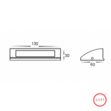 Eyelid 3.5W Aluminum LED Wall Light