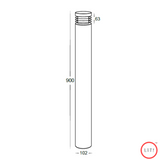 Latest Outdoor LED Bollard Light With Grilling