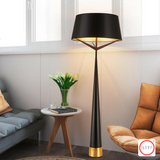 Modern Black Trigeminal Cone Floor Lamp