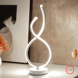 S-shaped LED Spiral Bedside Table Lamp
