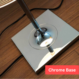 Italian Chrome Acrylic Led Table Lamp